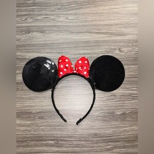 Minnie Mouse Headband with Sequin Ears